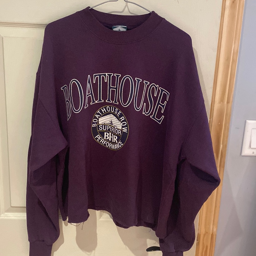Boat House Row cropped sweater